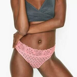 New! Victoria's Secret Women's Cotton Lase Waist High Leg Brief Panties